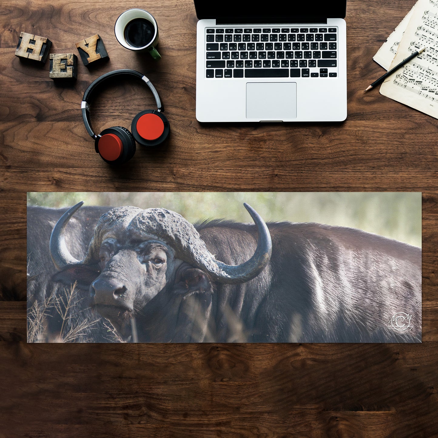 Buffalo Stare Desk Pad by Ferdie Muller