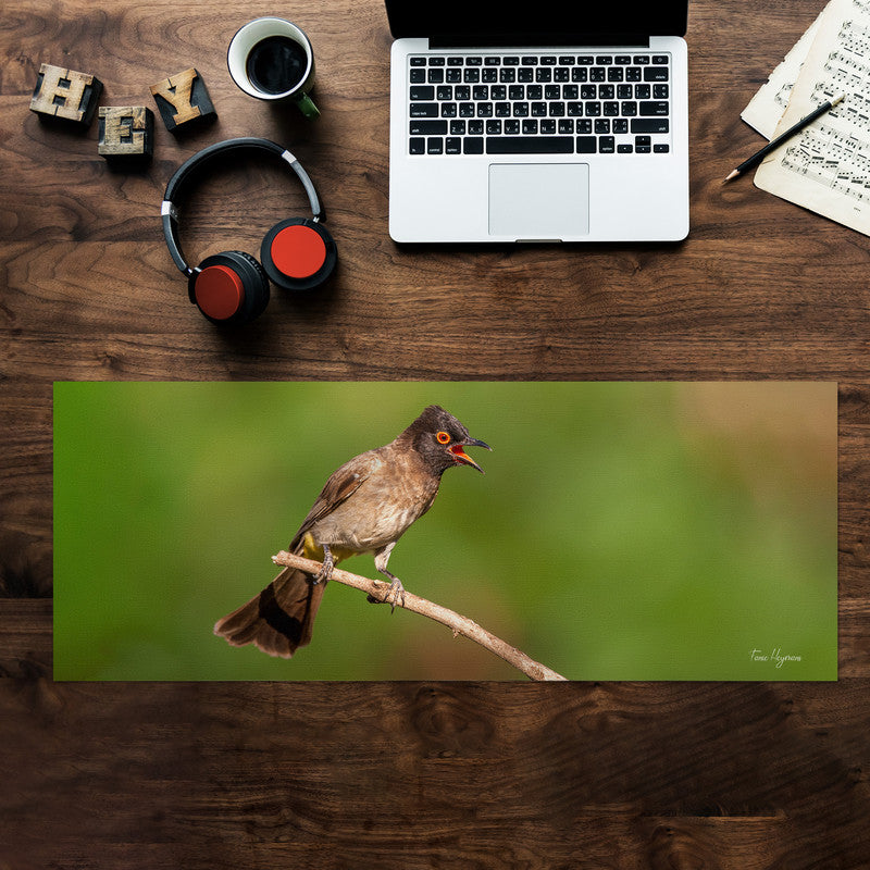 Bulbul Calling Desk Pad by Fanie Heymans