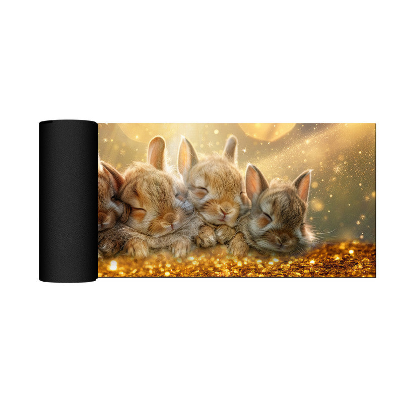Bunny Glitter Large Desk Pad