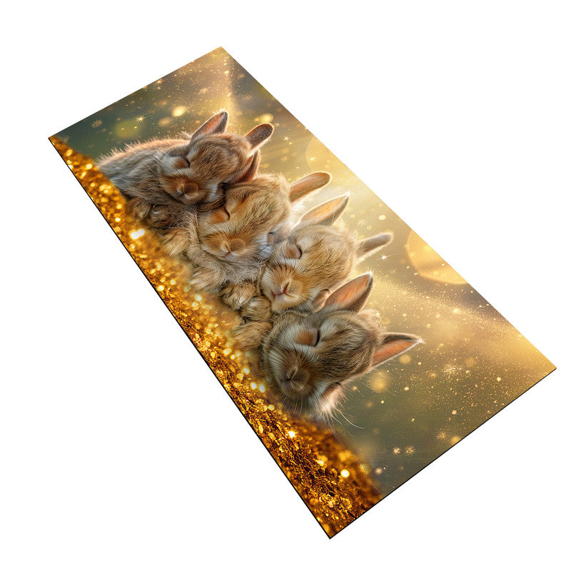Bunny Glitter Large Desk Pad