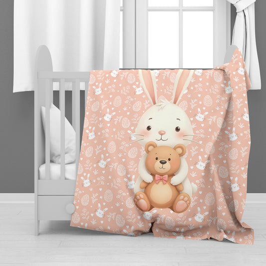 Bunny Hugs Minky Blanket