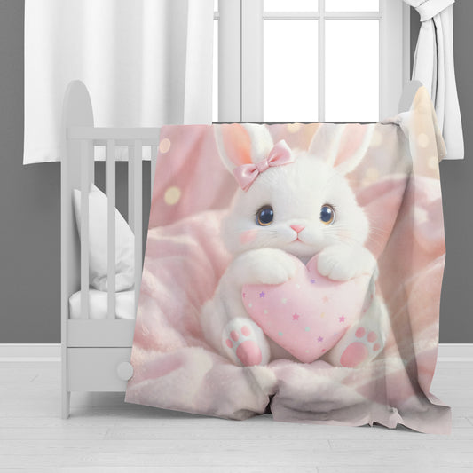 Bunny Snuggles Minky Blanket