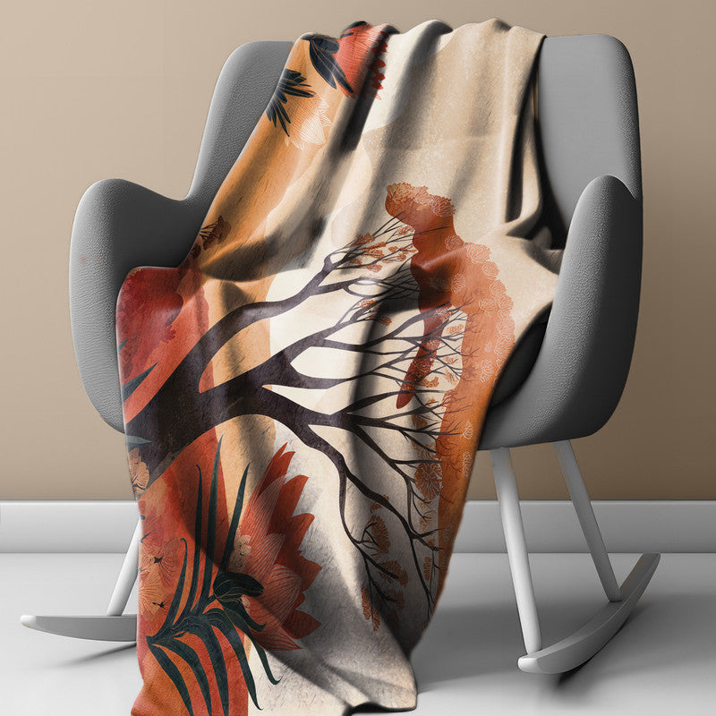 Bushveld Light Weight Fleece Blanket by Wikus Schalkwyk