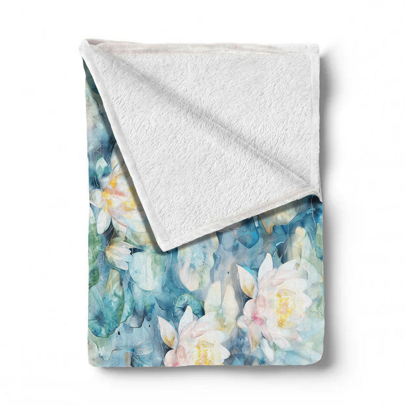 Busy Morning In The Pond Light Weight Fleece Blanket