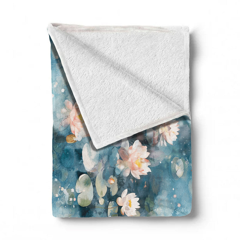 Busy Pond Light Weight Fleece Blanket