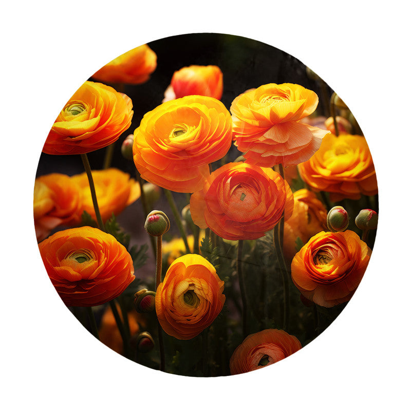Buttercups Bouquet Round Tablecloth