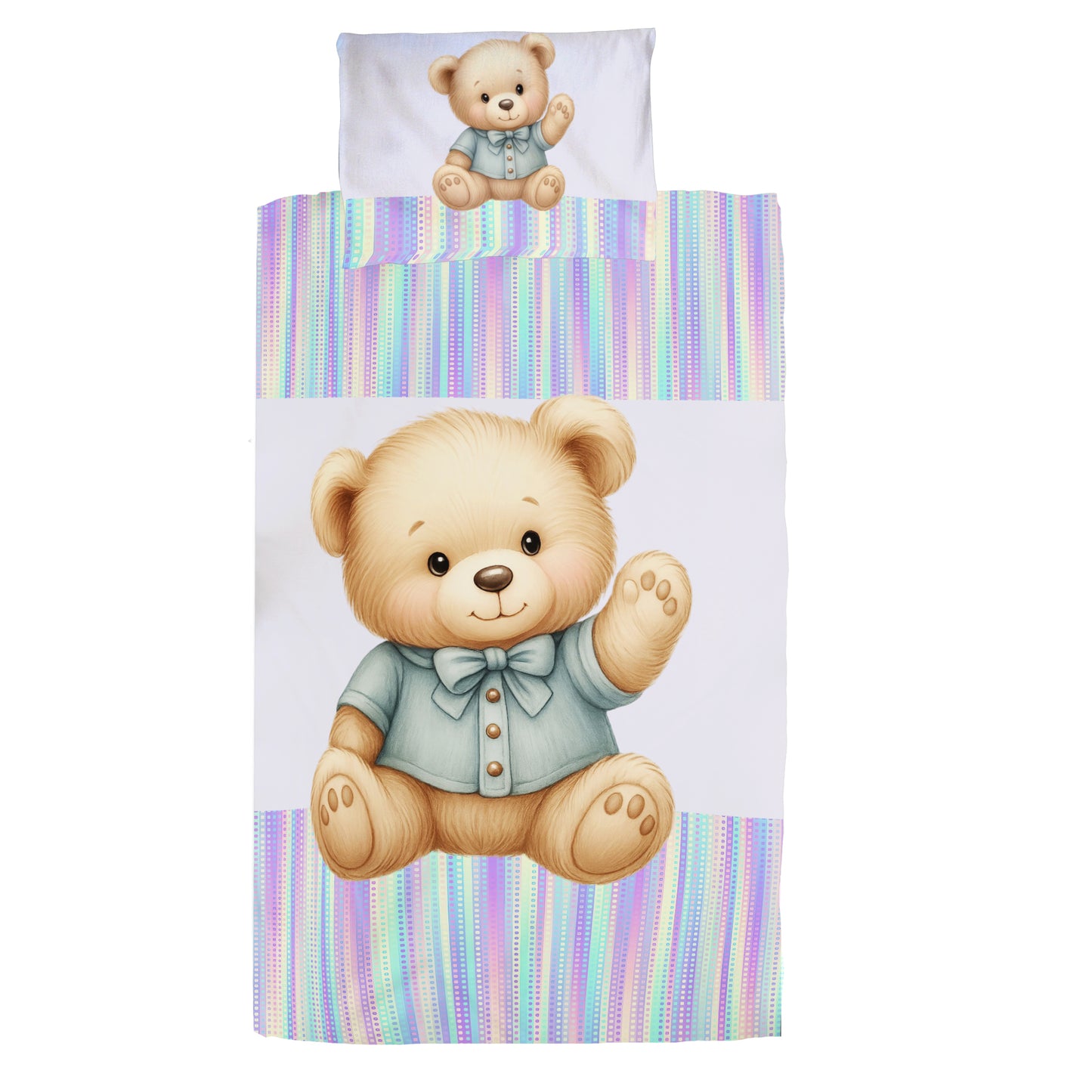 Button Nose Bear Cot Set