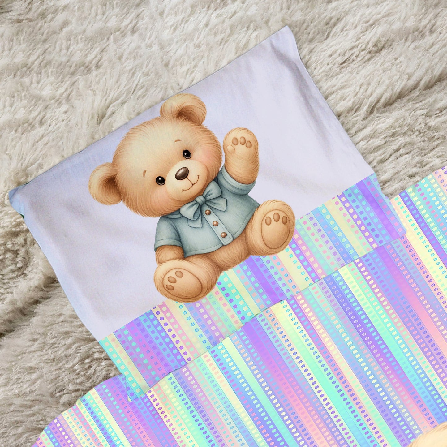 Button Nose Bear Cot Set