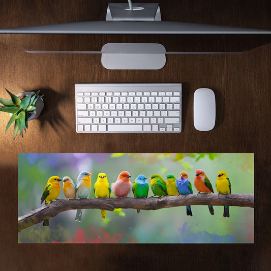 Canaries Large Desk Pad