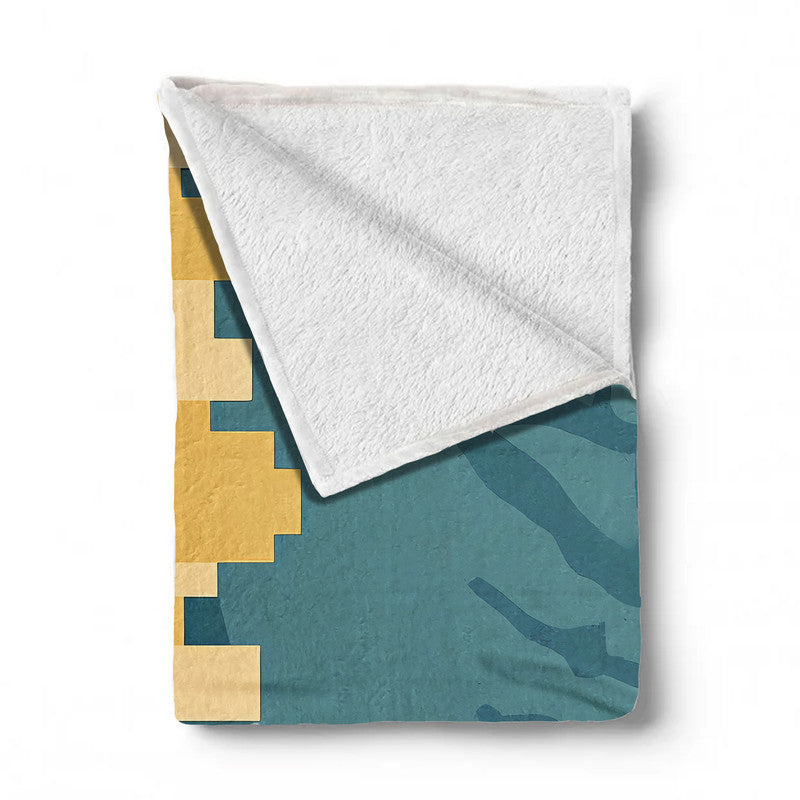 Cape Town Light Weight Fleece Blanket by Wikus Schalkwyk