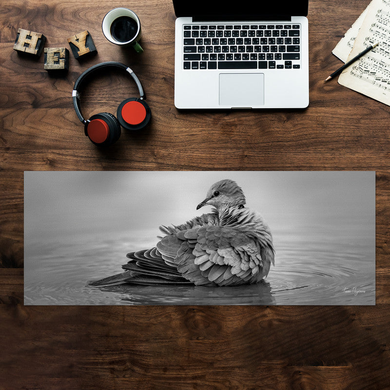 Cape turtle dove tortelduif streptopelia capicola Large Desk Pad By Fanie Heymans