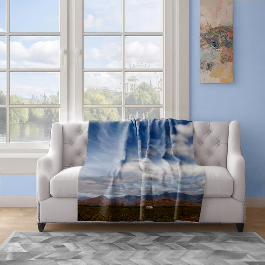Cape Vineyards Light Weight Fleece Blanket By Annette Heymans