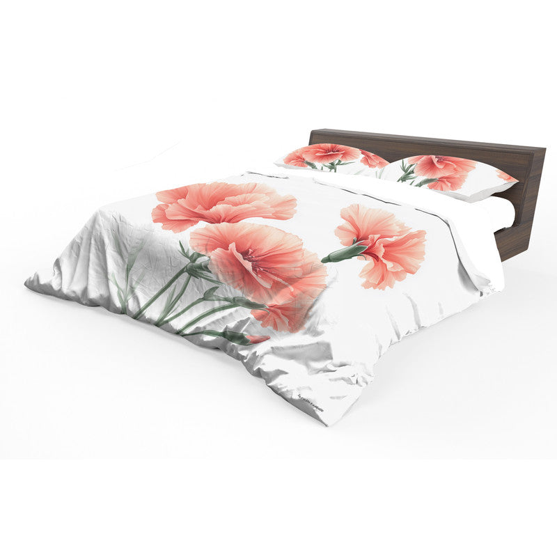 Carnation Flowers Duvet Cover Set by Wikus Schalkwyk