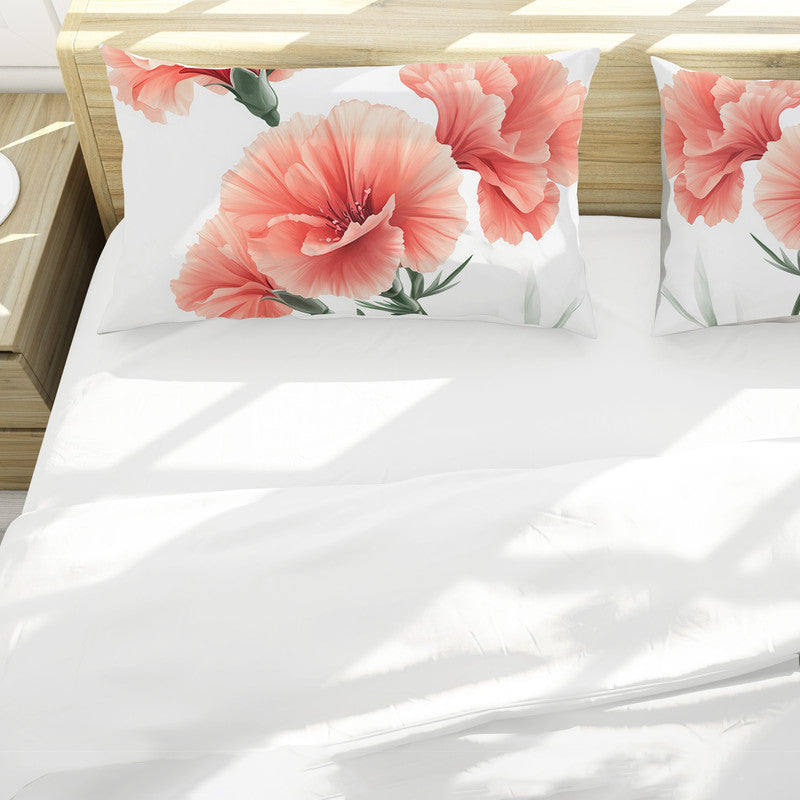 Carnation Flowers Duvet Cover Set by Wikus Schalkwyk