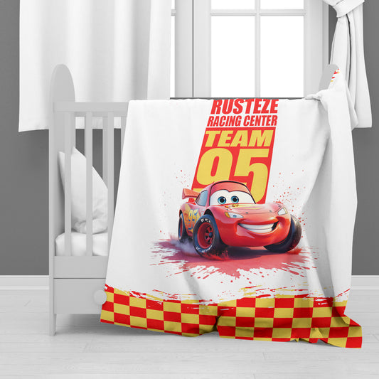 Cars Lightning McQueen Minky Blanket