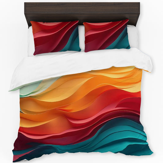 Cascade of Satin Duvet Cover Set