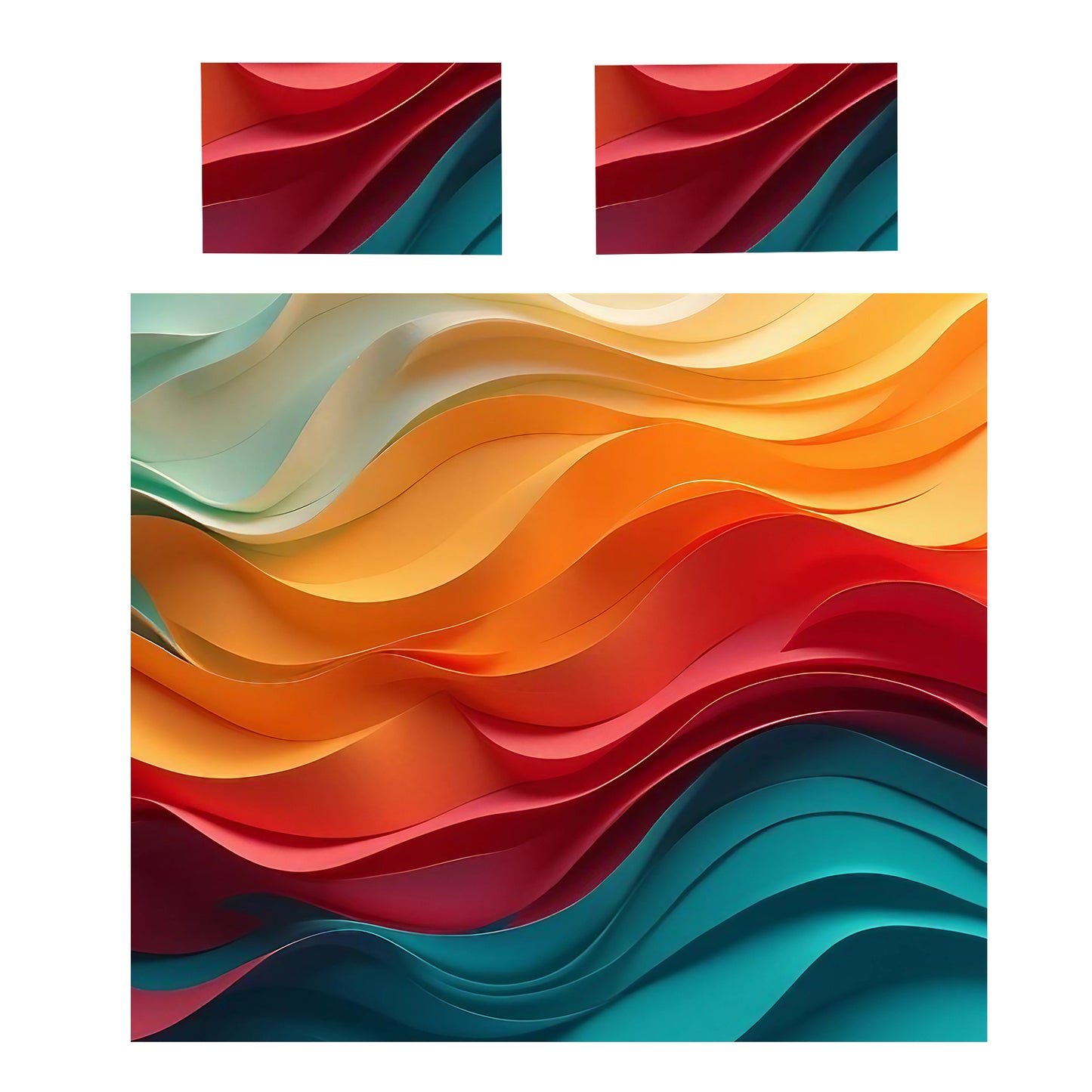 Cascade of Satin Duvet Cover Set