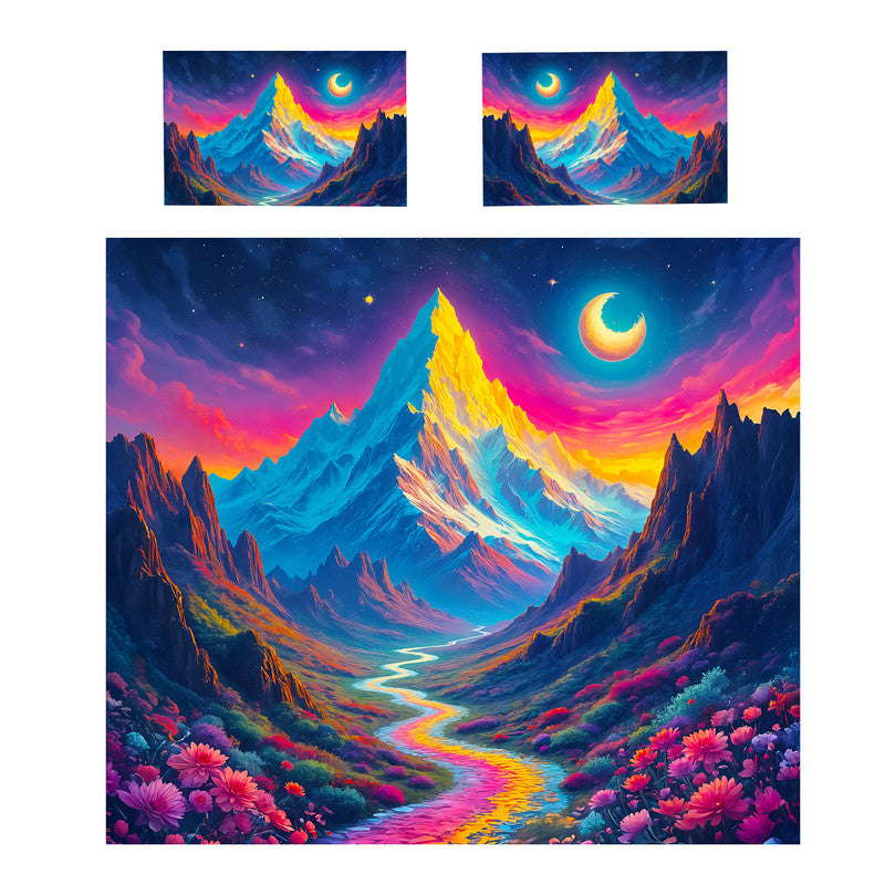 Celestial Bloomscape Duvet Cover Set