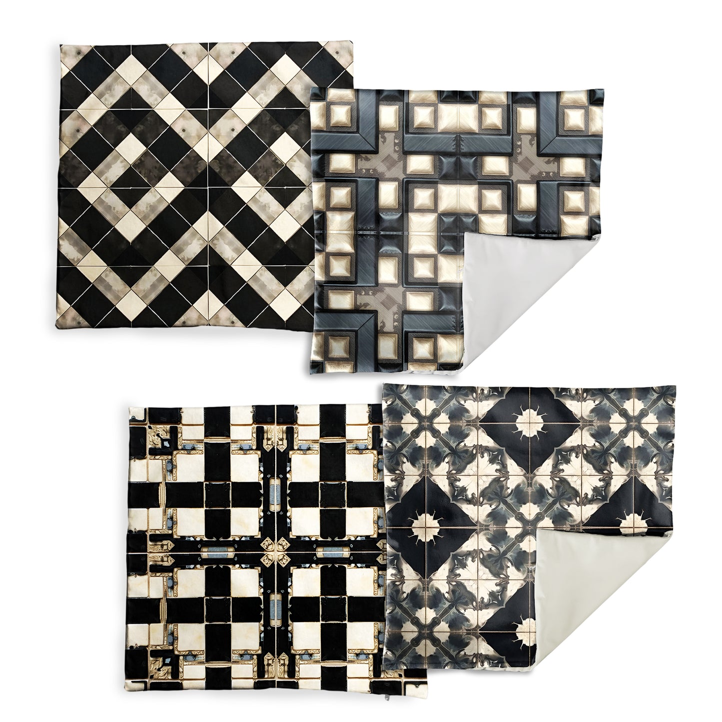 Celestial Tiles Luxury Scatter Covers (Set of 4)