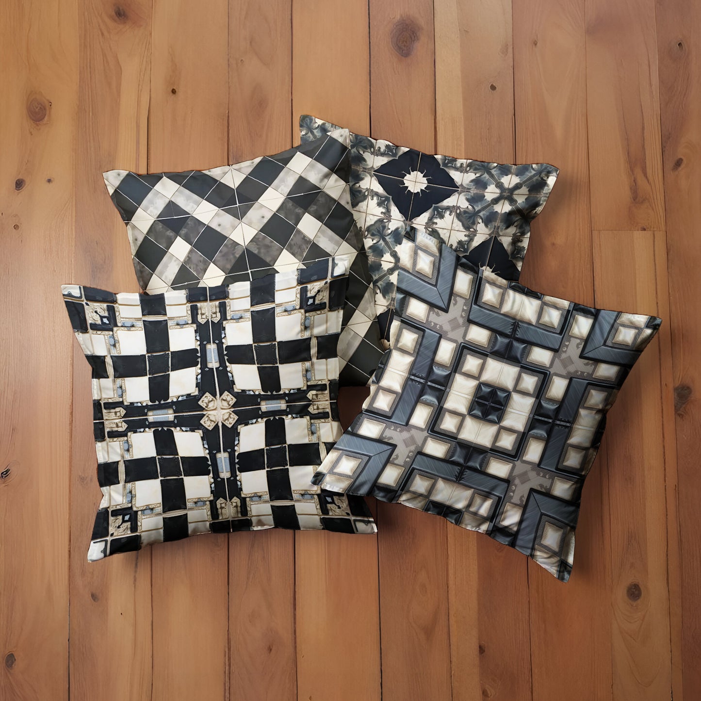 Celestial Tiles Luxury Scatter Covers (Set of 4)