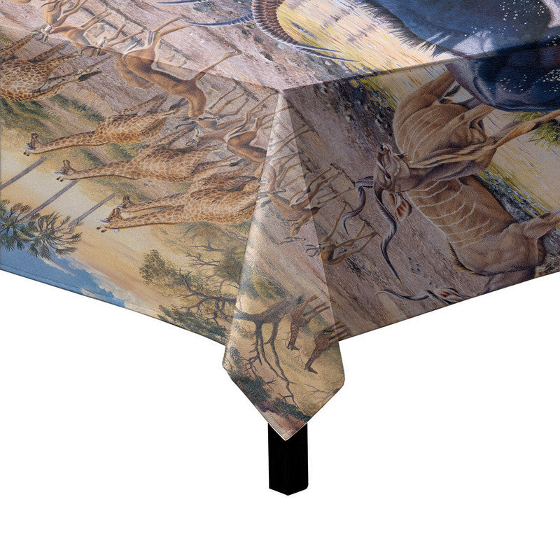 Challenge Accepted Square Tablecloth by Delene Lambert