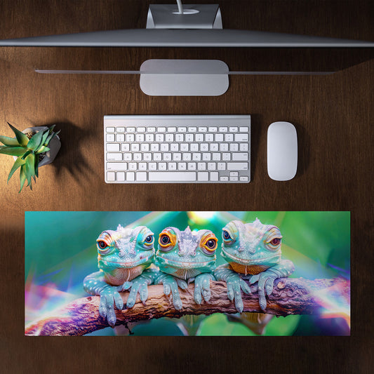 Chameleon Light Beam Large Desk Pad