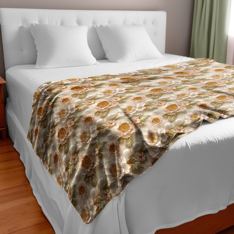Champagne Rose Light Bed Throw