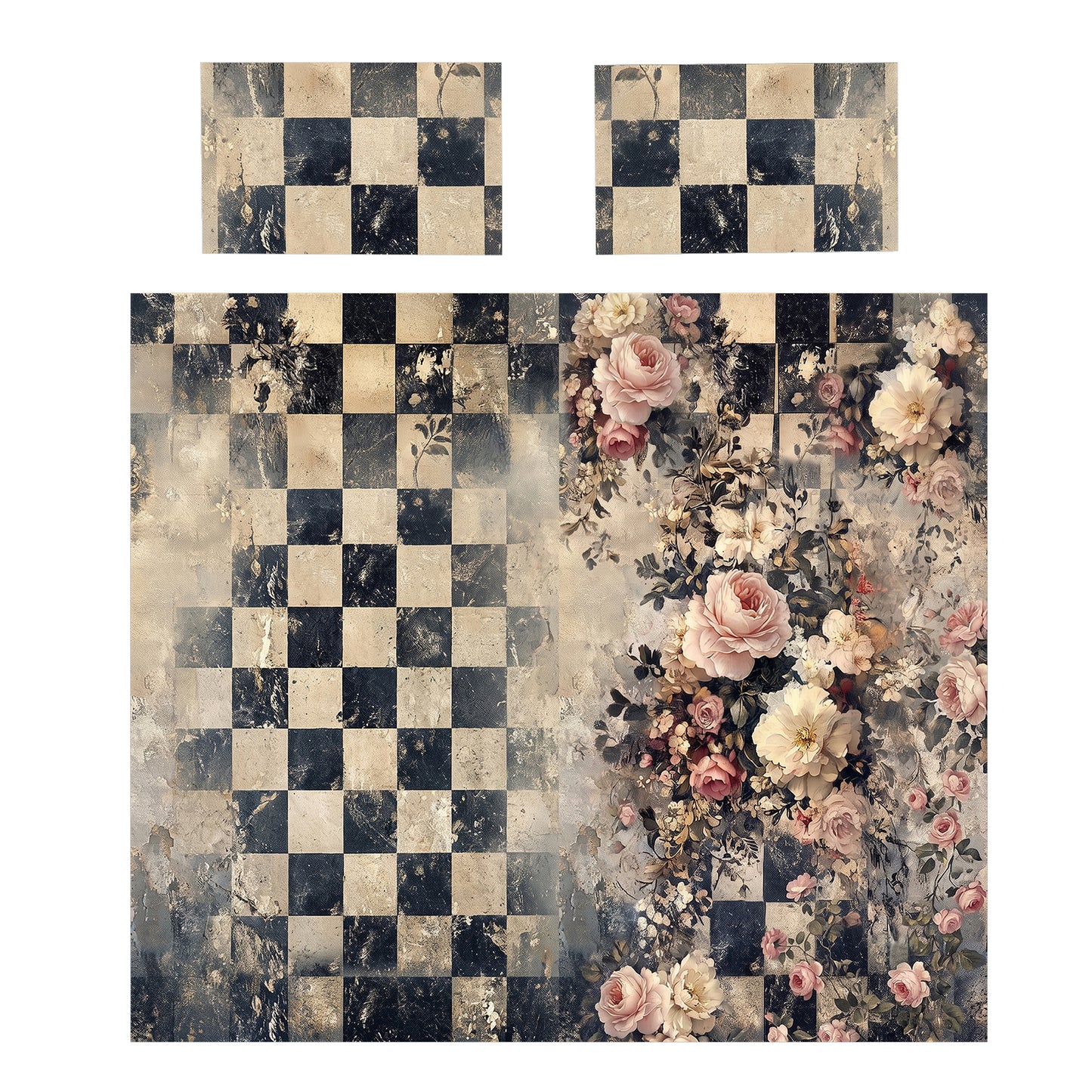 Checkmate in Bloom Duvet Cover Set