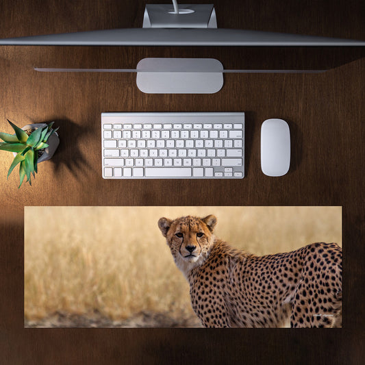 Cheetah Mom Large Desk Pad By Annette Heymans