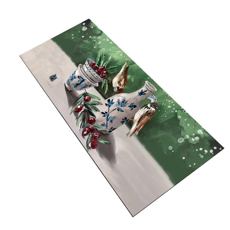 Cherries and Tea Large Desk Pad By Juanette Menderoi