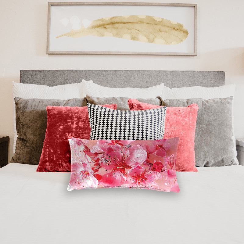 Cherry Blossoms Oblong Luxury Scatter