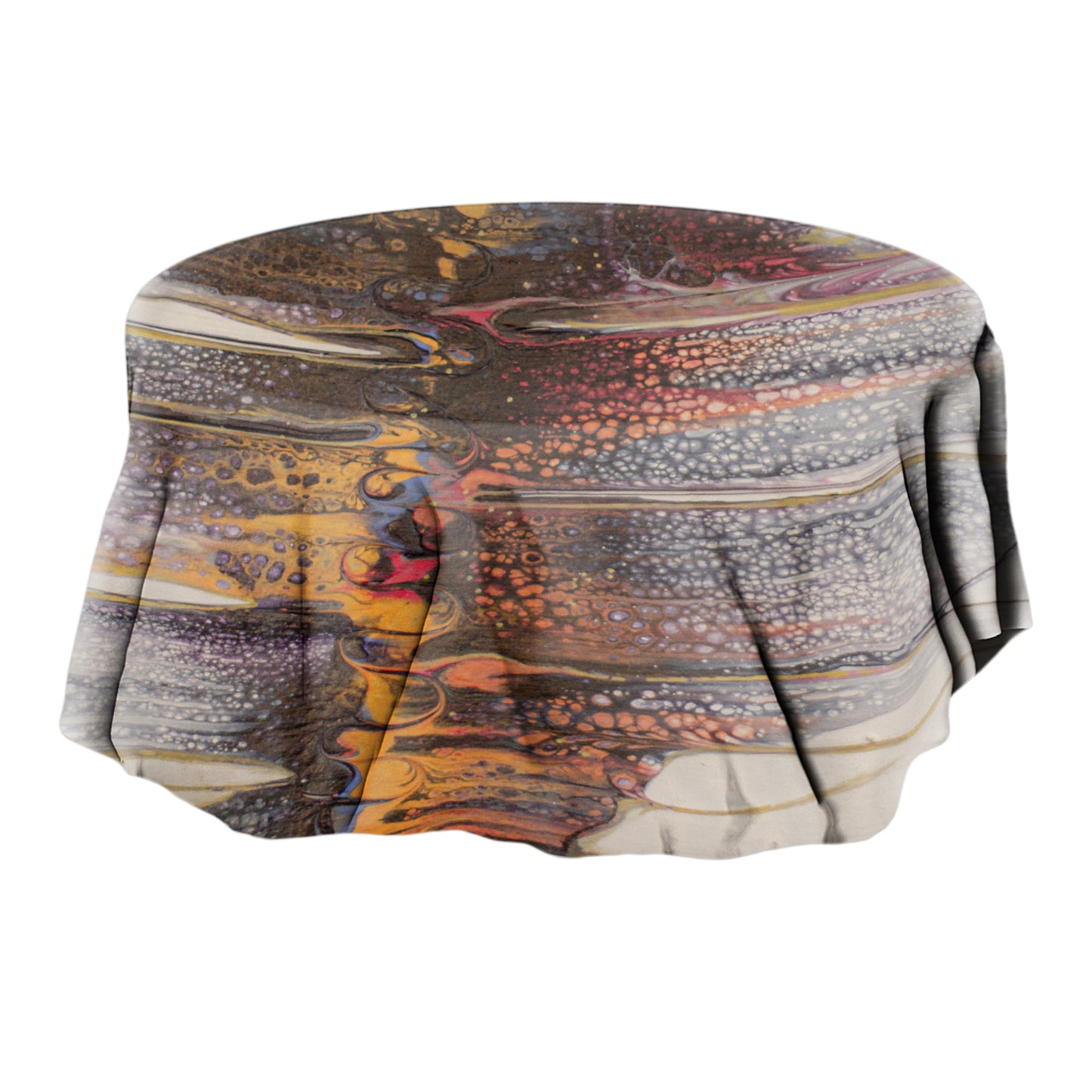 Mountain Range Round Tablecloth By Cherylin Louw