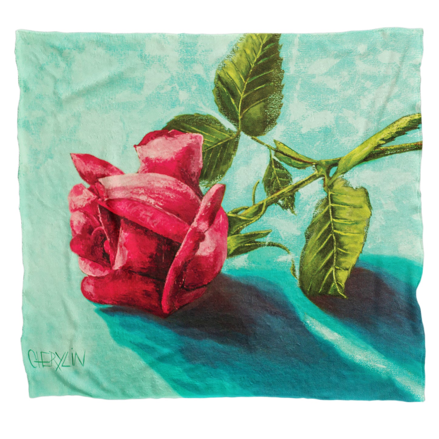 Rose Light Weight Fleece Blanket by Cherylin Louw