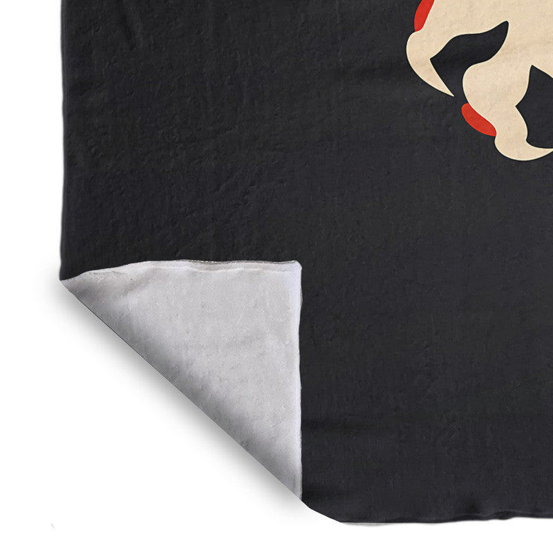 Chinese Dragon on Black Light Weight Fleece by Wikus Schalkwyk