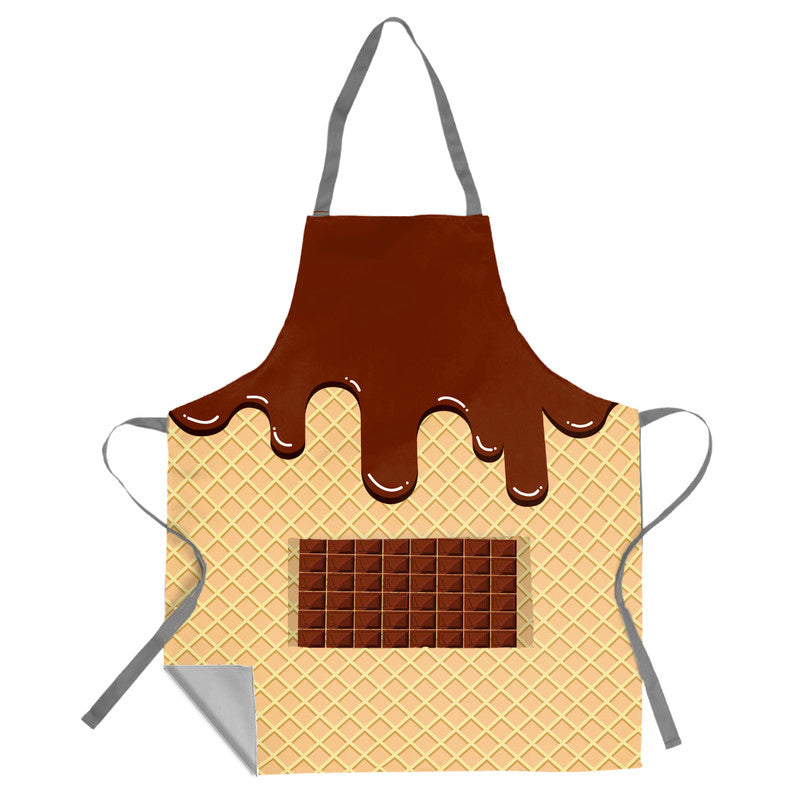 Chocolate Wafer Medium Length Apron