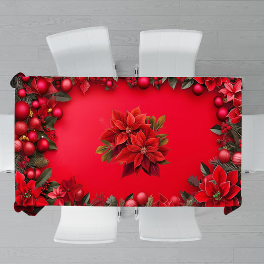 Christmas Bloom Rectangle Tablecloth