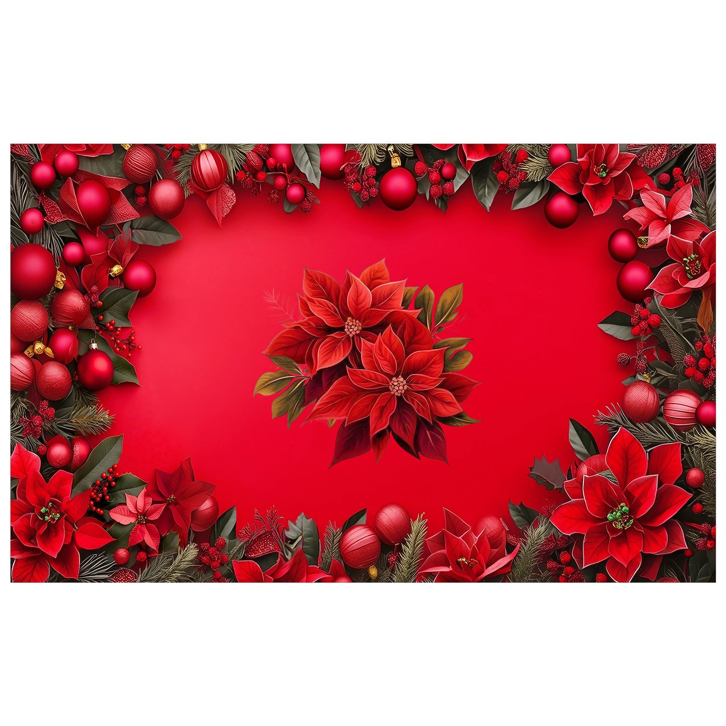 Christmas Bloom Rectangle Tablecloth
