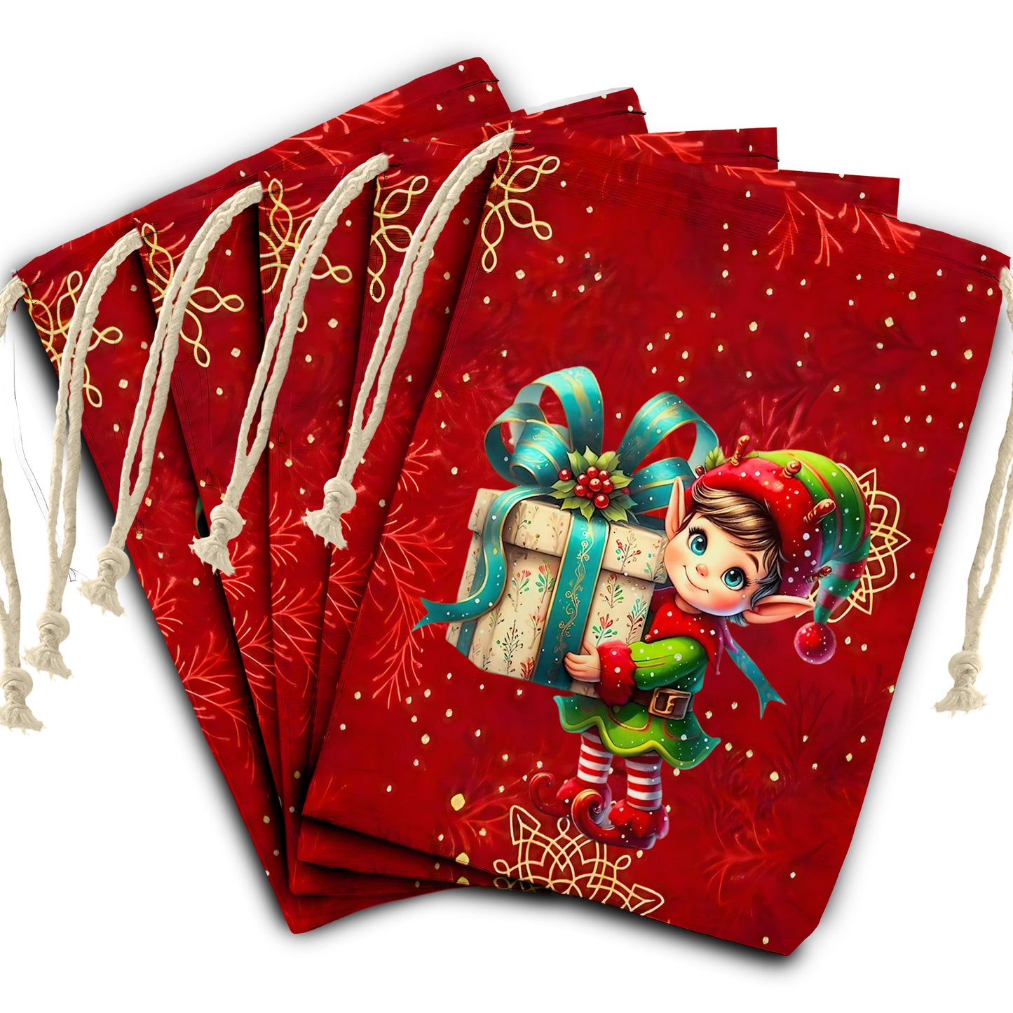 Christmas Elf Wishes Gift Bag (Set of 3)