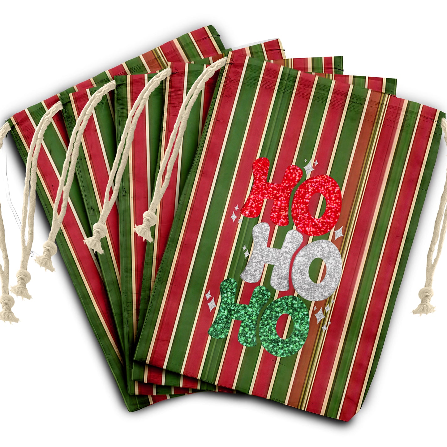 Christmas Poinsettia Gift Bag (Set of 2)