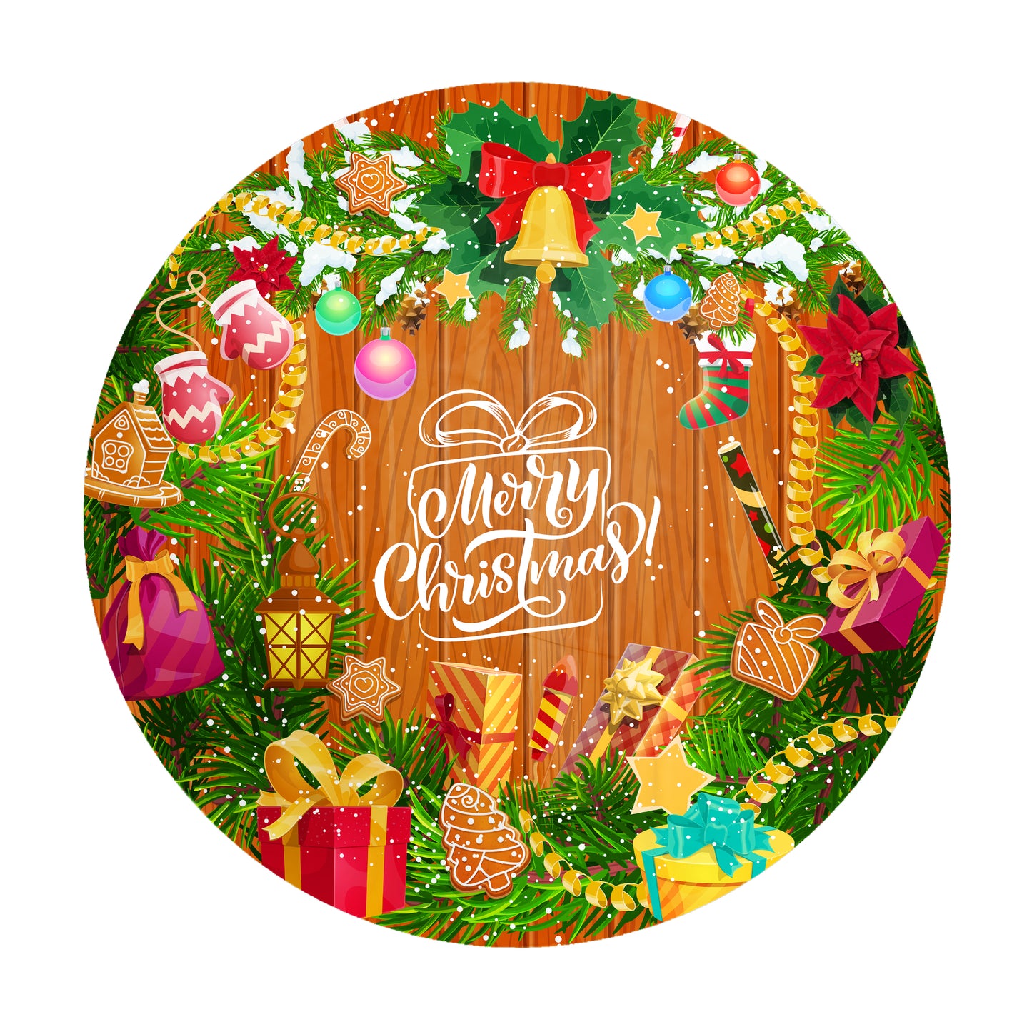 Christmas Round Tablecloth