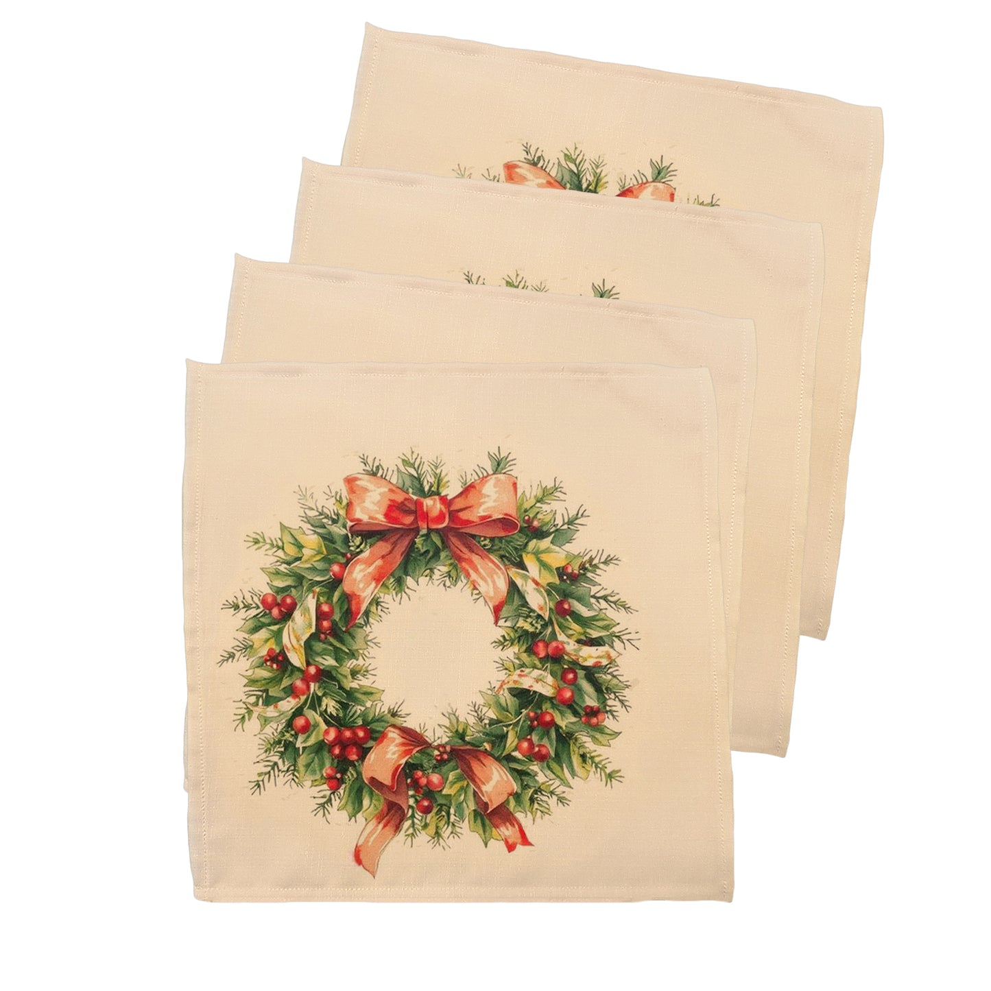 Christmas Wreath Napkins