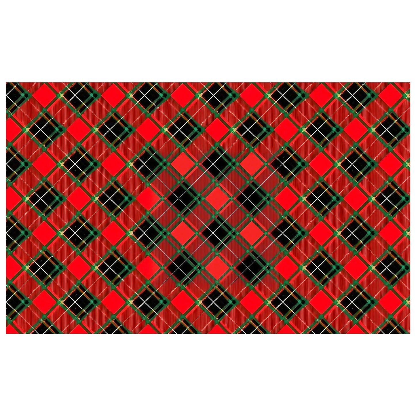 Christmas lumberjack Plated Pattern Rectangle Tablecloth