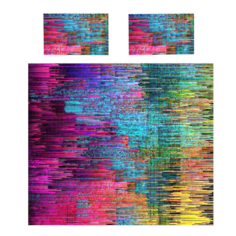 Chromatic Chaos Duvet Cover Set