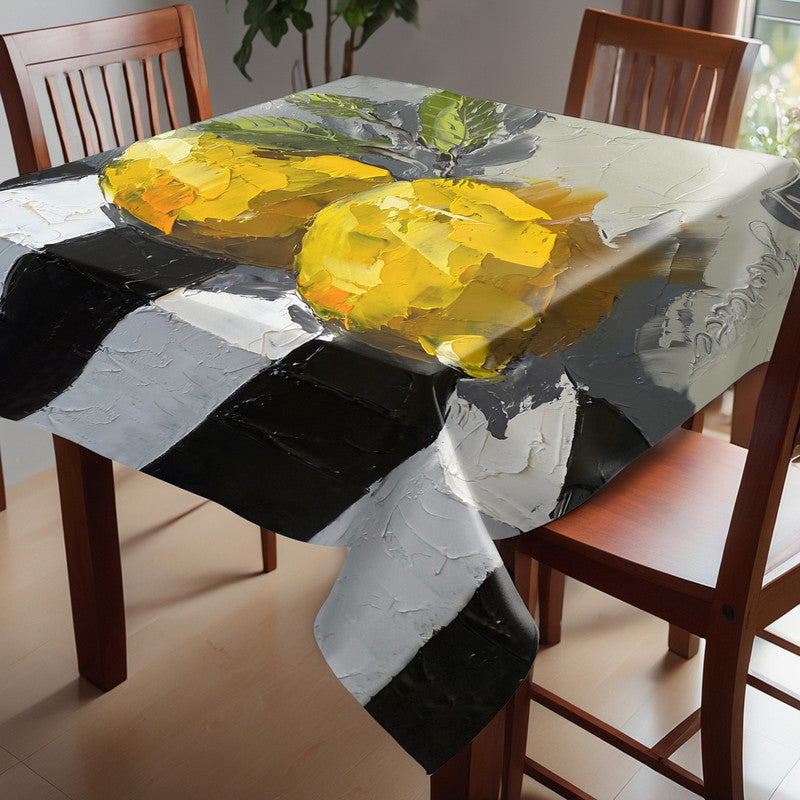 Citrus Essence Square Tablecloth by Juanette Menderoi