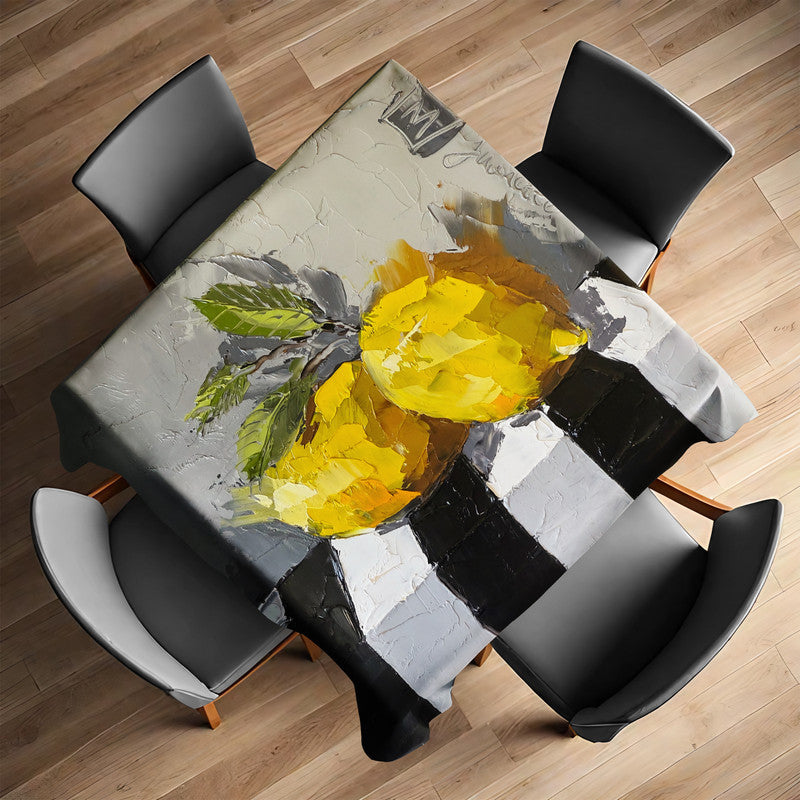Citrus Essence Square Tablecloth by Juanette Menderoi