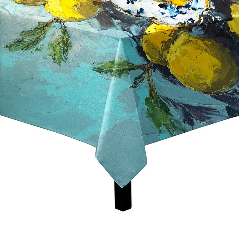 Citrus Serenity Square Tablecloth by Juanette Menderoi