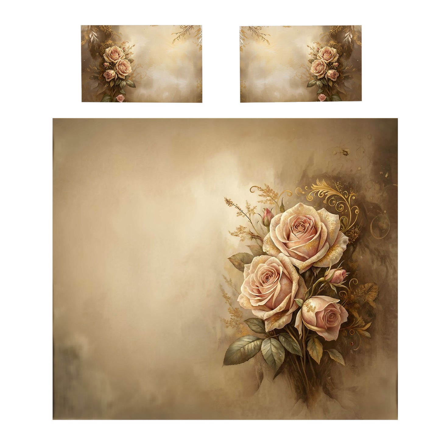 Classic Rose Duvet Cover Set