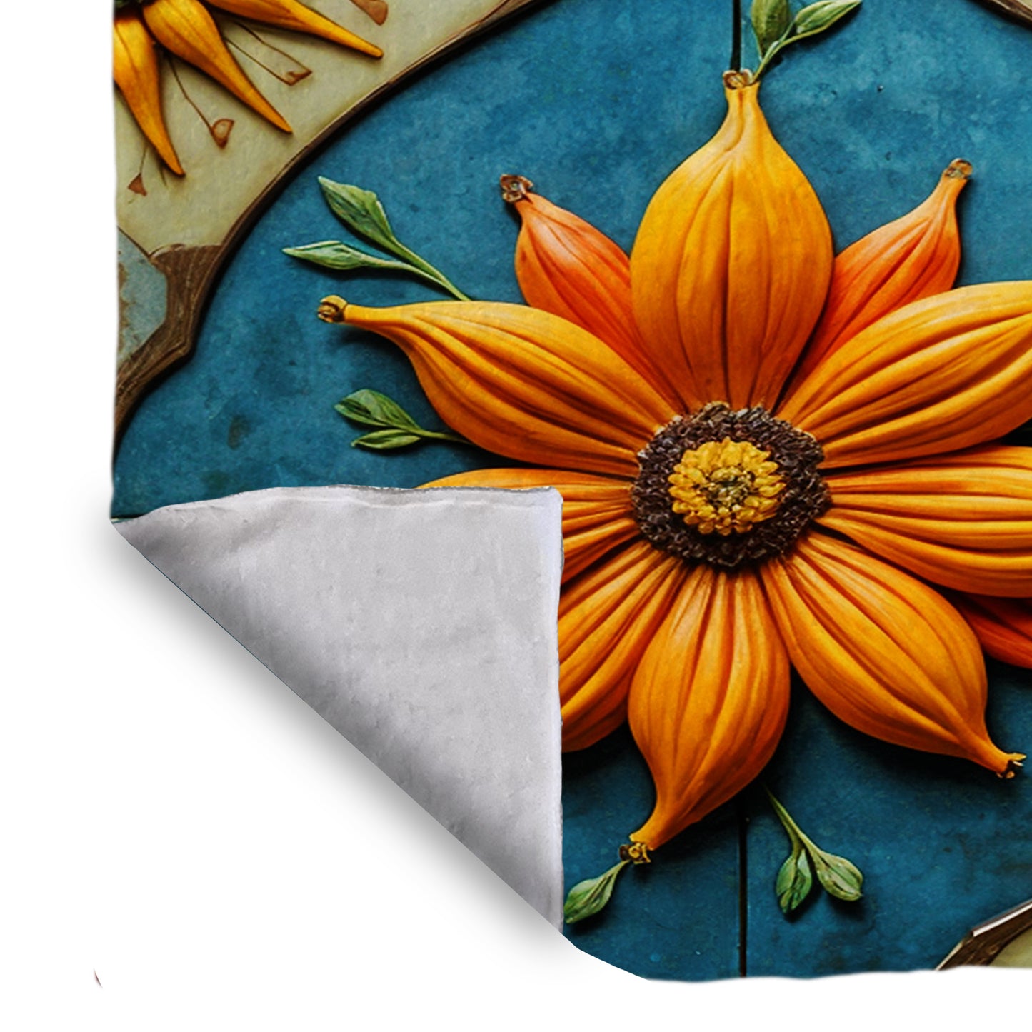 Clay Flowers Bed Throw