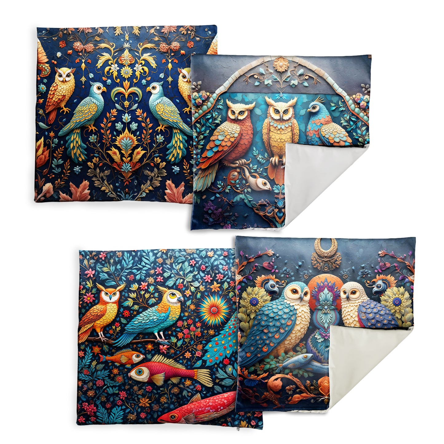 Clay Owl Luxury Scatter Covers (Set of 4)