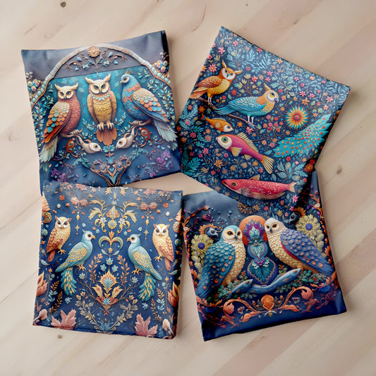 Clay Owl Luxury Scatter Covers (Set of 4)